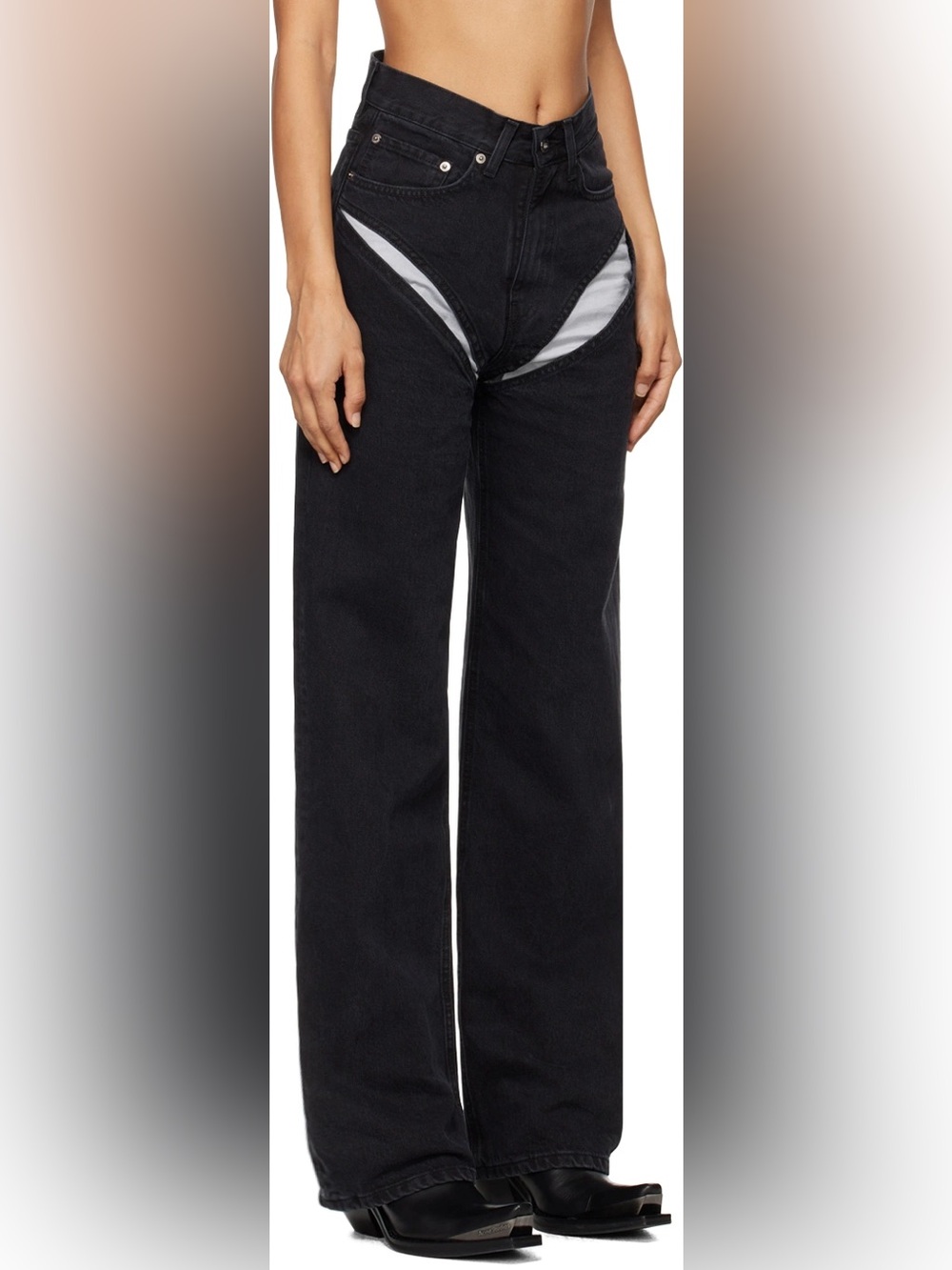 Y/Project discontinued cut out jeans